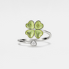 Vierblättriges Kleeblatt Ring