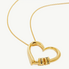 Collana con nome a forma di cuore personalizzata